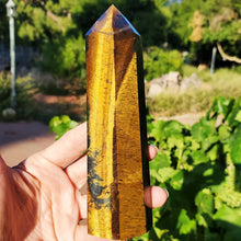 Load image into Gallery viewer, Natural Tigers Eye Stone Obelisk for Healing