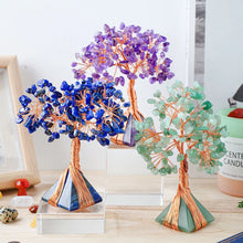 Load image into Gallery viewer, Natural Crystal Manifestation Tree Featuring Pyramid Base