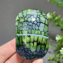 Load image into Gallery viewer, 1PC Natural Dragon Pattern Agate Palm Stone Polished