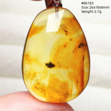 Load image into Gallery viewer, Natural Baltic Amber Teardrop Pendant – Premium Genuine Yellow Amber Necklace Gift