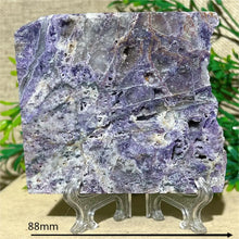 Load image into Gallery viewer, Druzy Sphalerite Crystal Slab Display – Natural Mineral Specimen Slice with Stand for Collection &amp; Home Decor