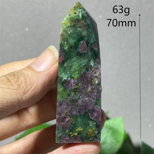 Load image into Gallery viewer, 1PC Natural Ruby Zoisite Emerald Mineral Obelisk for Healing