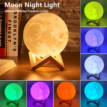 Load image into Gallery viewer, LED Moon Crystal Display Light – Galaxy Night Lamp for Bedroom Decor, Gift &amp; Home Decoration