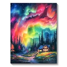 Load image into Gallery viewer, 5D Diamond Art Painting Aurora Landscape Mosaic Embroidery Cross Stitch Kit Full Round Rhinestone DIY Wall Home Decor