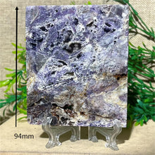 Load image into Gallery viewer, Druzy Sphalerite Crystal Slab Display – Natural Mineral Specimen Slice with Stand for Collection &amp; Home Decor