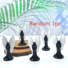 Load image into Gallery viewer, 1PC Black Obsidian Angel Stone Statue Home Decor