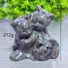 Load image into Gallery viewer, 1PC Yooperlite Cat Natural Crystal Carving