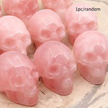 Load image into Gallery viewer, 1PC High-Quality Rose Quartz Skull Carving