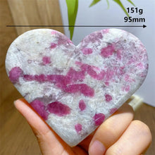 Load image into Gallery viewer, High Quality Natural Pink Tourmaline Smoky Quartz Lepidolite Crystal Heart