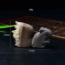 Load image into Gallery viewer, Owl/Hedgehog/Squirrel Carving Featuring Uruguay Purple Amethyst Mineral Specimen