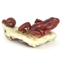 Load image into Gallery viewer, 6.4" Frog Natural India Agate Crystal Carving Home Decor