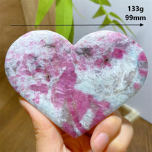 Load image into Gallery viewer, High Quality Natural Pink Tourmaline Smoky Quartz Lepidolite Crystal Heart