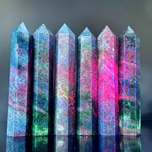 Load image into Gallery viewer, 1PC Natural Ruby Kyanite Crystal Ore Mineral Obelisk for Healing