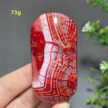 Load image into Gallery viewer, 1PC Natural Dragon Pattern Agate Palm Stone Polished