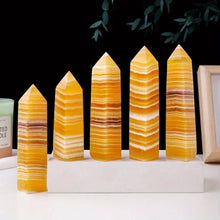 Load image into Gallery viewer, Natural Yellow Calcite Crystal Obelisk