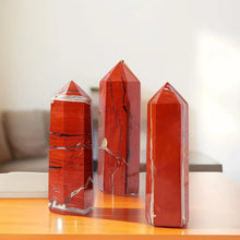 Load image into Gallery viewer, 1PC Natural Red Jasper Crystal Obelisk for Healing