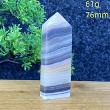 Load image into Gallery viewer, Rare Natural Striped Calcite And Agate Symbiont Crystal Obelisk