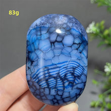 Load image into Gallery viewer, 1PC Natural Dragon Pattern Agate Palm Stone Polished