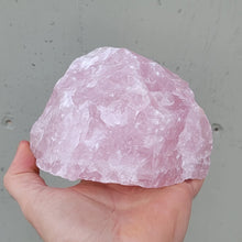 Load image into Gallery viewer, 1PC Large Natural Uncut Rose Quartz Crystal Specimen Palm Sized for Healing