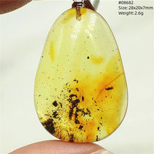 Load image into Gallery viewer, Natural Baltic Amber Teardrop Pendant – Premium Genuine Yellow Amber Necklace Gift