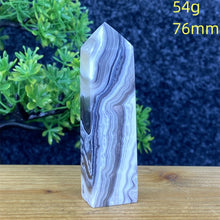 Load image into Gallery viewer, Rare Natural Striped Calcite And Agate Symbiont Crystal Obelisk
