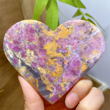 Load image into Gallery viewer, High Quality Natural Pink Tourmaline Smoky Quartz Lepidolite Crystal Heart