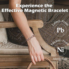 Load image into Gallery viewer, Pure Copper Magnetic Bracelet for Women with Lucky Clover Design