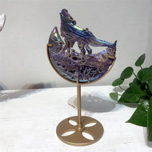 Load image into Gallery viewer, 1PC Natural Sphalerite Wolf Carving Polished Home Decor