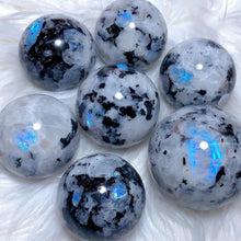 Load image into Gallery viewer, 1PC Moonstone Sphere with Unique Polishing for Healing