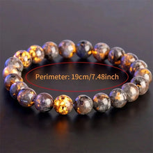 Load image into Gallery viewer, Natural Yooperlite Bracelet With UV Light Reactive Stone Adjustable Stretch Beads Bracelet