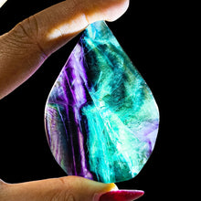 Load image into Gallery viewer, 1PC Natural Rainbow Fluorite Free Form Torch Mineral Specimen Home Decor