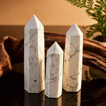 Load image into Gallery viewer, 1PC Natural Howlite Crystal Obelisk for Healing