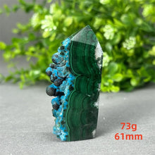 Load image into Gallery viewer, Natural Malachite Free Form Obelisk Raw Mineral Specimen for Healing