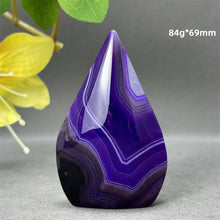 Load image into Gallery viewer, 1PC Natural Mineral Purple Agate Crystal Free Form Torch Home Decor