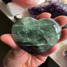 Load image into Gallery viewer, Natural Green Fluorite Heart Carving – Crystal Gemstone Heart for Collection &amp; Home Decor