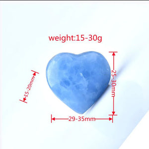 aquamarine crystal heart dimensions