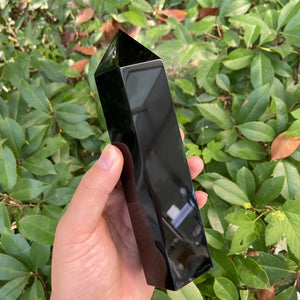 black tourmaline crystal obelisk