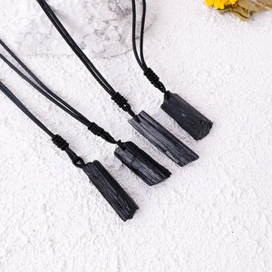 black tourmaline pendant necklace