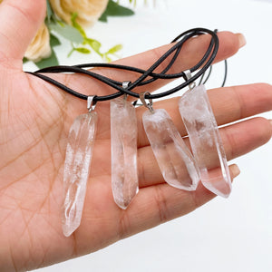 clear quartz pendant