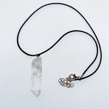 Load image into Gallery viewer, clear quartz pendant necklace