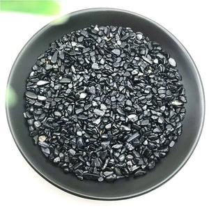 natural black tourmaline crystal gravel