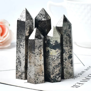 natural hematite obelisk