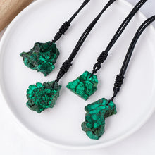 Load image into Gallery viewer, natural malachite pendant necklace