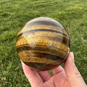 tigers eye natural sphere