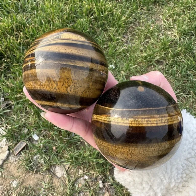 tigers eye spheres